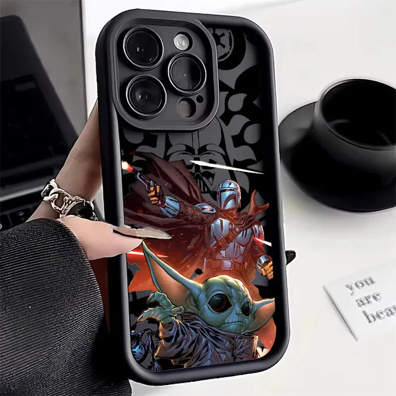 Stars Wars Baby Yodas Phone Case For iPhone