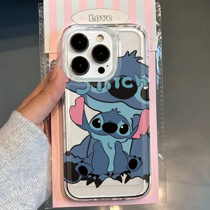 Stitch Angel Cute Phone Case For iPhone