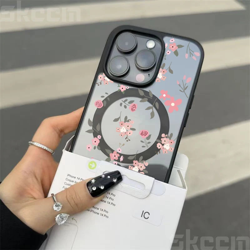 Flower Transparent Case For iPhone