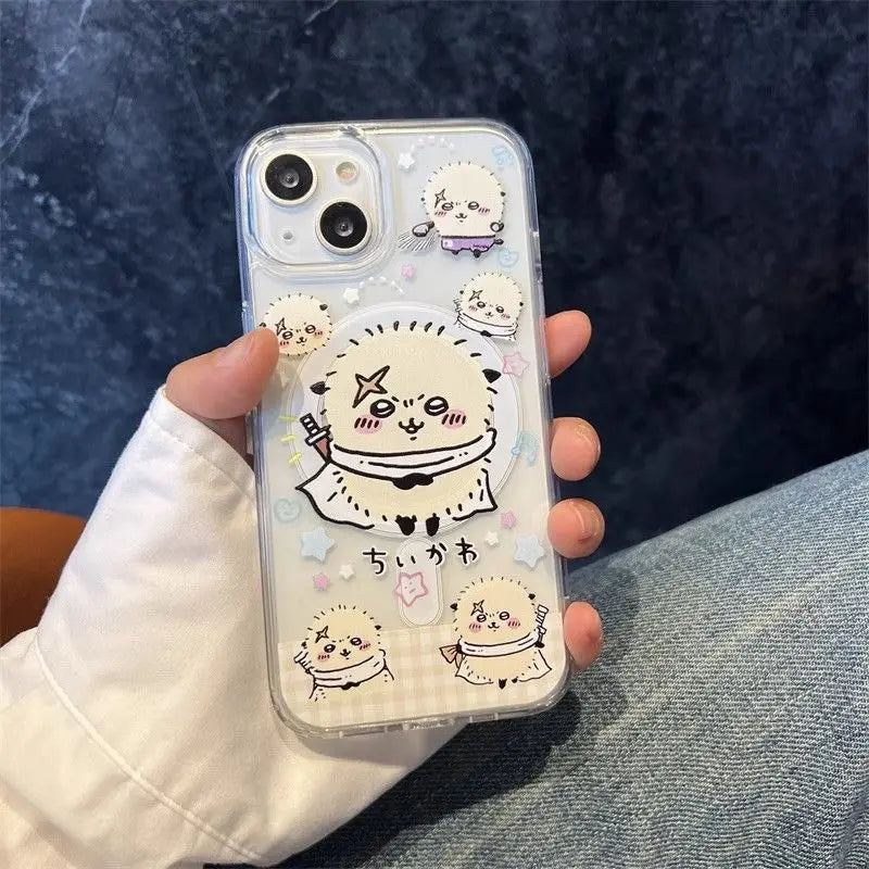 Anime Chiikawa Rakko 2026 New Magnetic Holder Cute  For iPhone