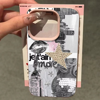 Stylish Eiffel Tower Pattern Phone Case For iPhone