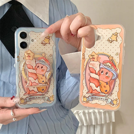 Magnetic Holder Cute Candle Star Phone Case
