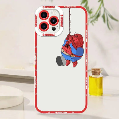 Marvel Chubby Spider Man Cute Phone Case For iPhone