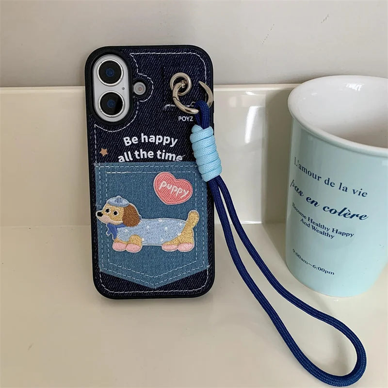 Korean Cute Cat Card Slot Phone Case