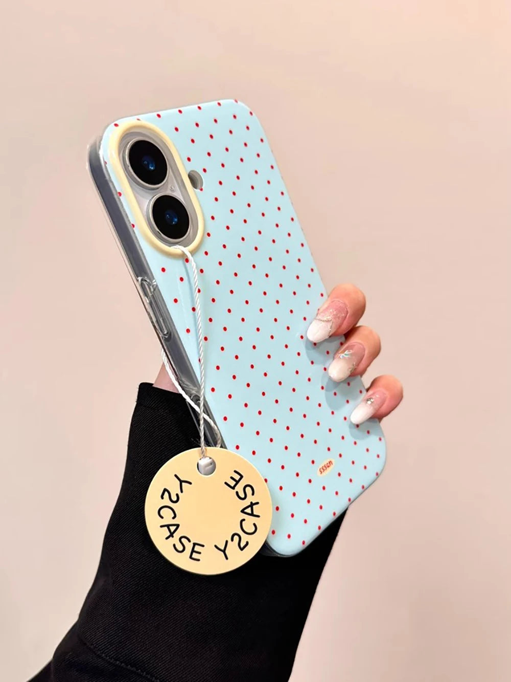 Polka Dot Cute Tomato Magnetic Grip Tok Phone Case