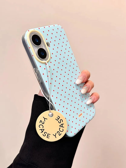 Polka Dot Cute Tomato Magnetic Grip Tok Phone Case