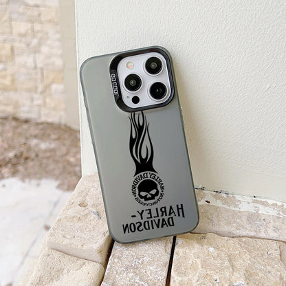 Motorcycles Phone Case Candy Matte Shockproof Harleys Davidsons Cover For iPhone