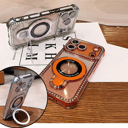 Glitter Diamond For Magsafe Bracket Case For iPhone