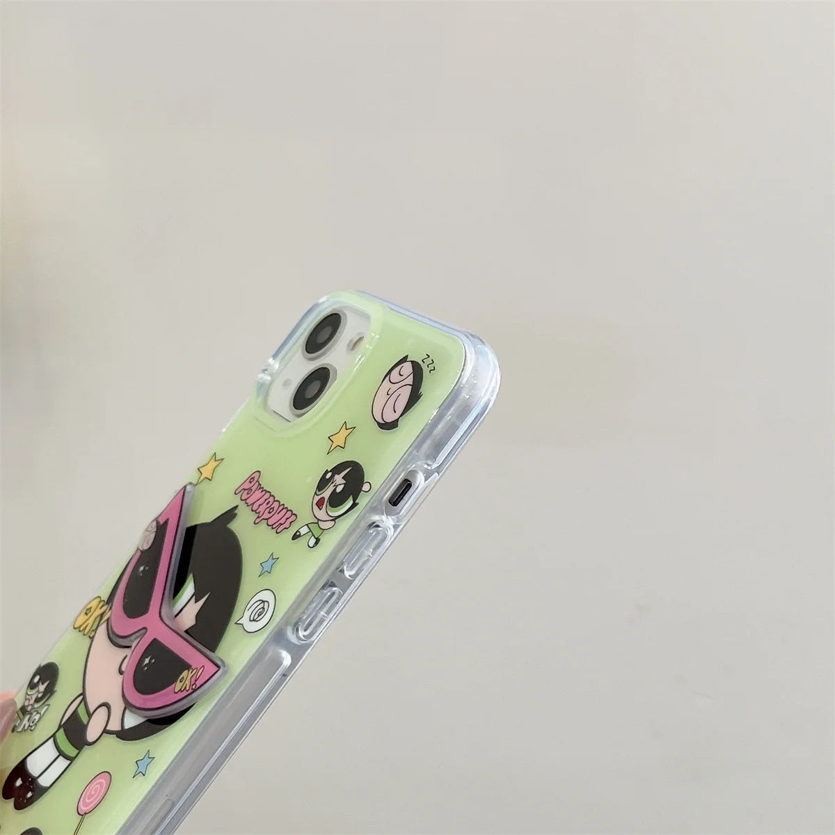 Korean Cartoon Three-dimensional Eyes Phone Case For iPhone