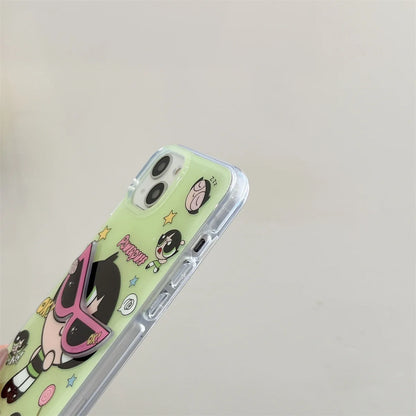 Korean Cartoon Three-dimensional Eyes Phone Case For iPhone