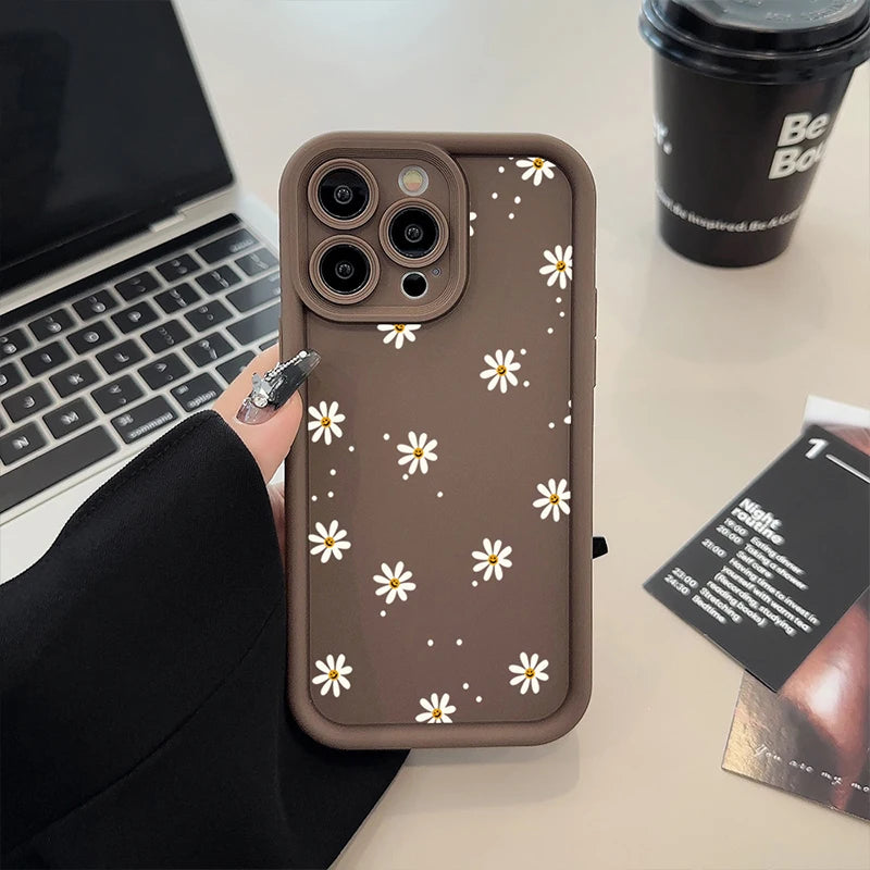 Daisy Flower Silicone Phone Case