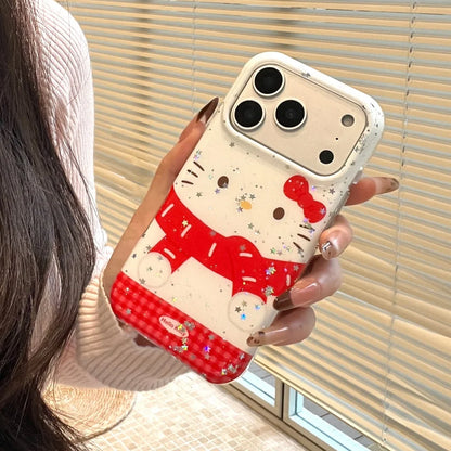 Big Face Star Kitty Red Shockproof Anti Drop Phone Case