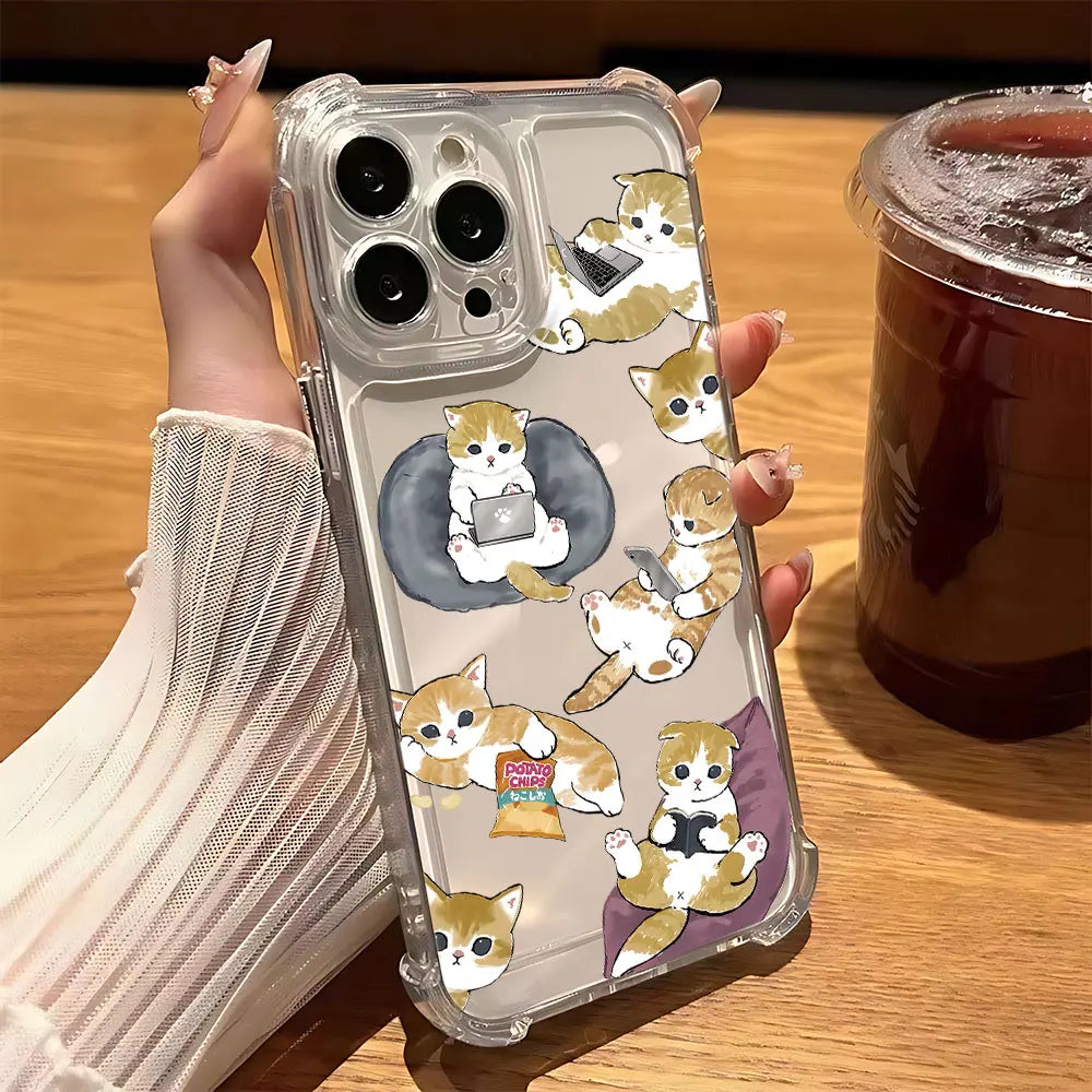 Mofusands Cat Phone Case For iPhone