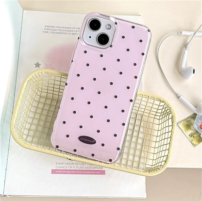 Korean Cute Polka Dot Phone Case For iPhone