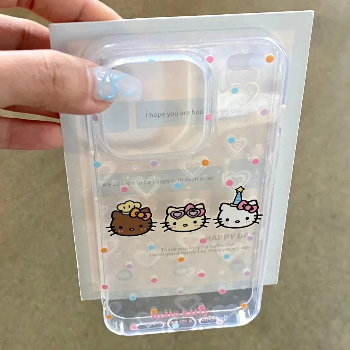 Hello Kitty Full Screen Face Phone Case For iPhone