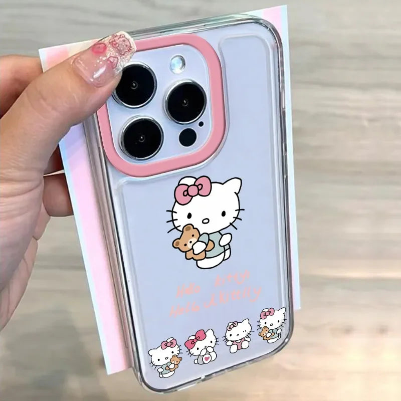 Hello Kitty Bow Bear Cute Phone Case For iPhone