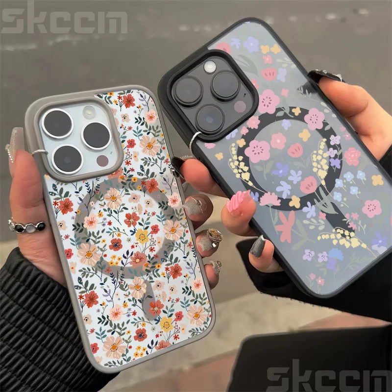 Cute Flower Pattern Phone Case For iPhone