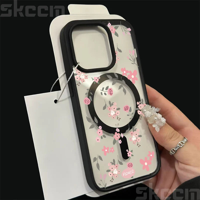 Flower Transparent Case For iPhone