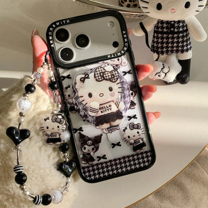 Magnetic Holder Wireless Charge Sanrio Hello Kitty Kuromi Melody Phone Case For iPhone