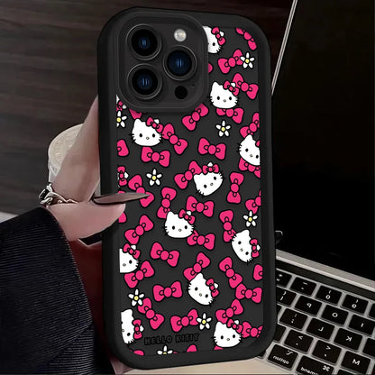 Hello Kitty Star Bow Lovely Phone Case For iPhone