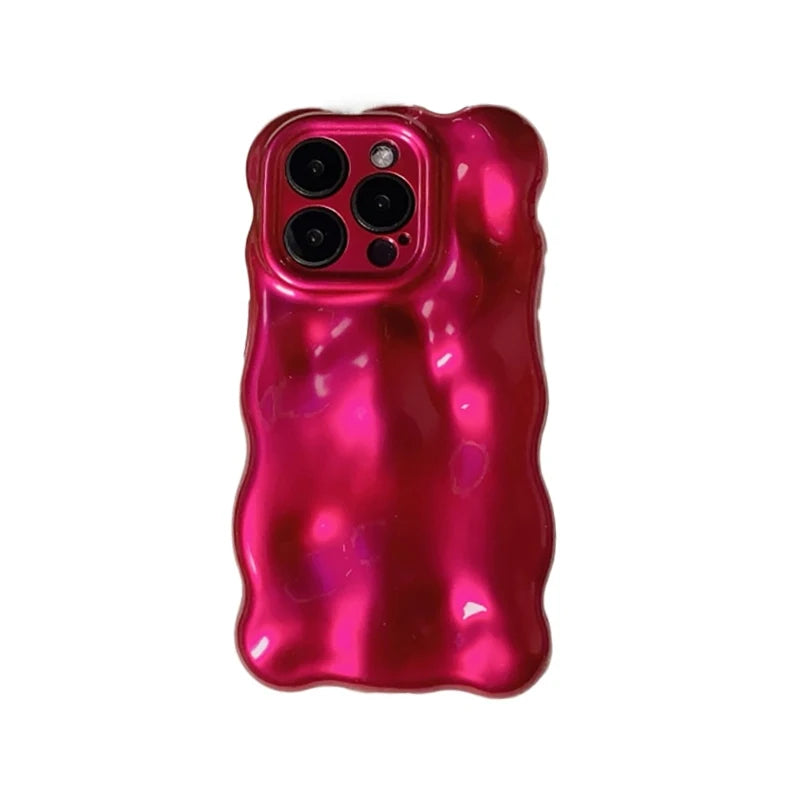 Luxury Fashion Rose Glossy 3D Meteorite Pattern Phone Case