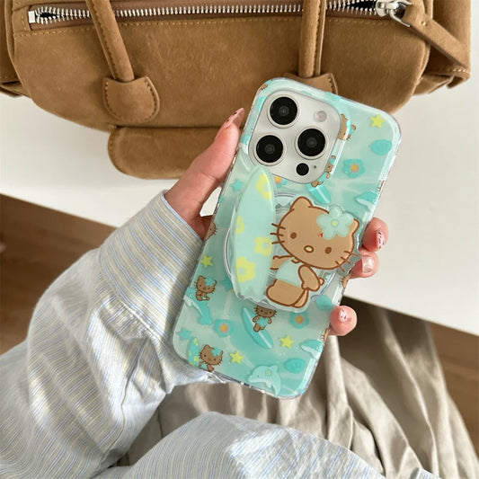 New Surf Dolphin Hello Kitty Luxury Stylish Cute Phone Case