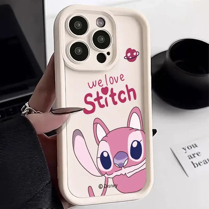 Stitch Love Cute Phone Case For iPhone