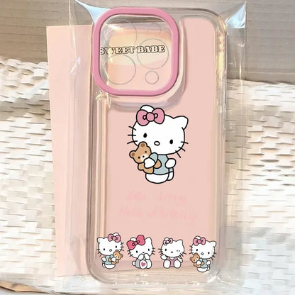 Hello Kitty Bow Bear Cute Phone Case For iPhone