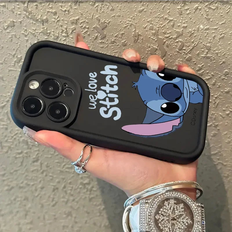 Stitch Love Cute Phone Case For iPhone