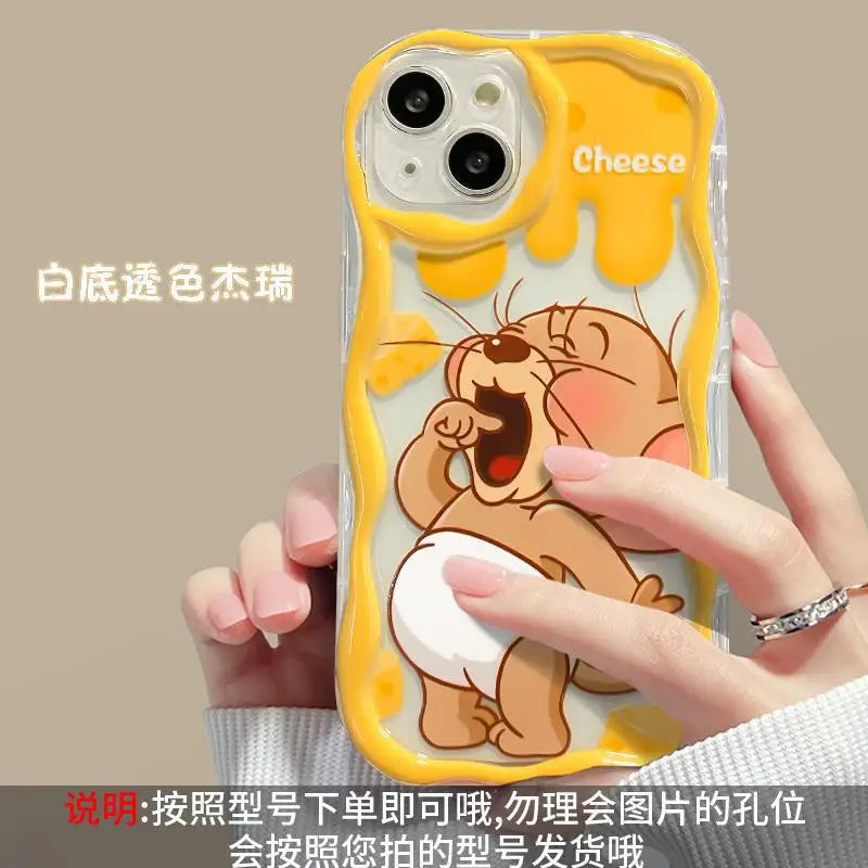 Cartoon Cheese Mouse  17 Pro Max Phone Case iPhone