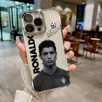 Famous Football Players CR7 Plating Phone Case For iPhone
