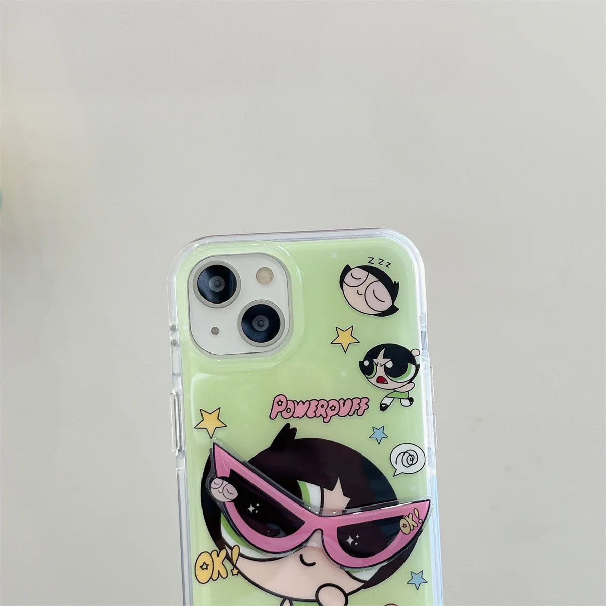 Korean Cartoon Three-dimensional Eyes Phone Case For iPhone