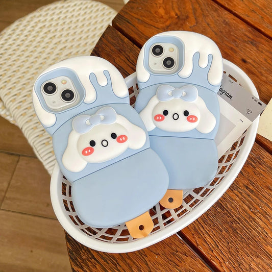 Ice Cream Cinnamoroll Bear Cartoon Rubber Soft Phone Case