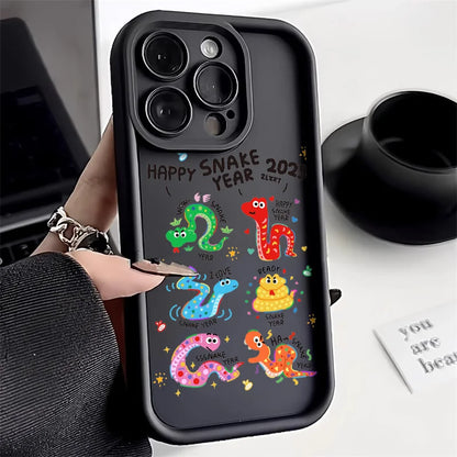 Snake Silicone Soft Shockproof Bumper Cover Phone Case