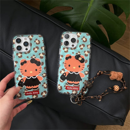 Fashion Cute Peal Black Hellokitty Phone Case For iPhone