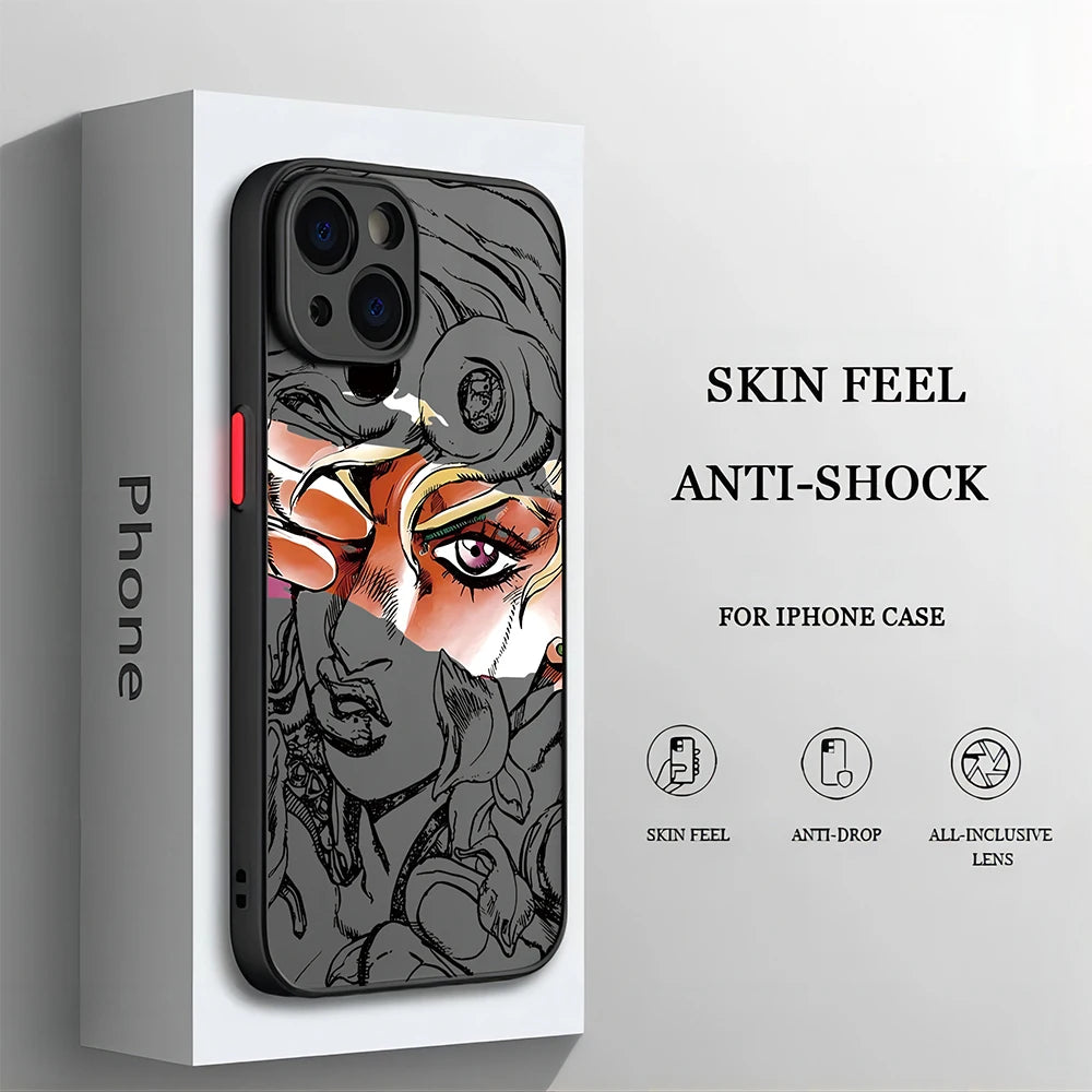 Anime JOJO's Bizarre Adventure Jojo Gyro Zeppeli Phone Case For iPhone