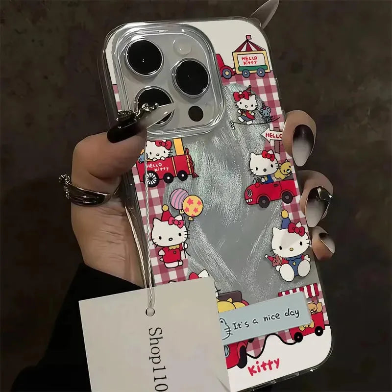 Hello Kitty Red Home Cute Phone Case For iPhone