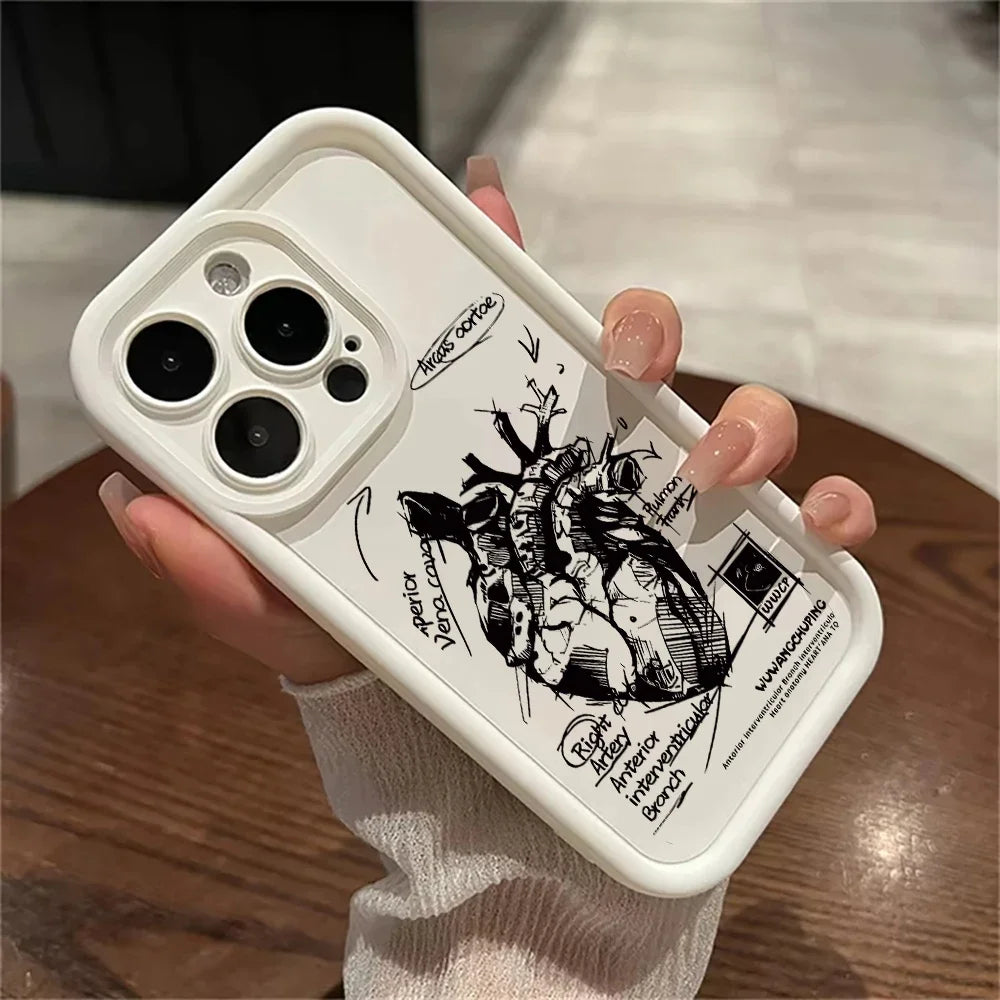 Creative Cardiovascular Model Heart Medical Phone Case