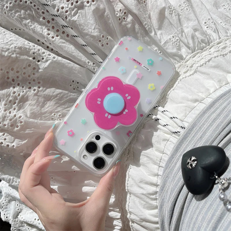 Colorful Small Floral Magnetic Phone Case