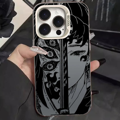 Trendy Anime Demon Slayer Frosted Case For iPhone