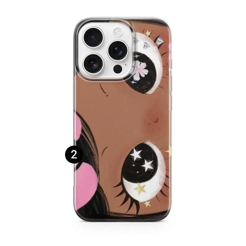 Big Eyes Girl Phone Case For iPhone