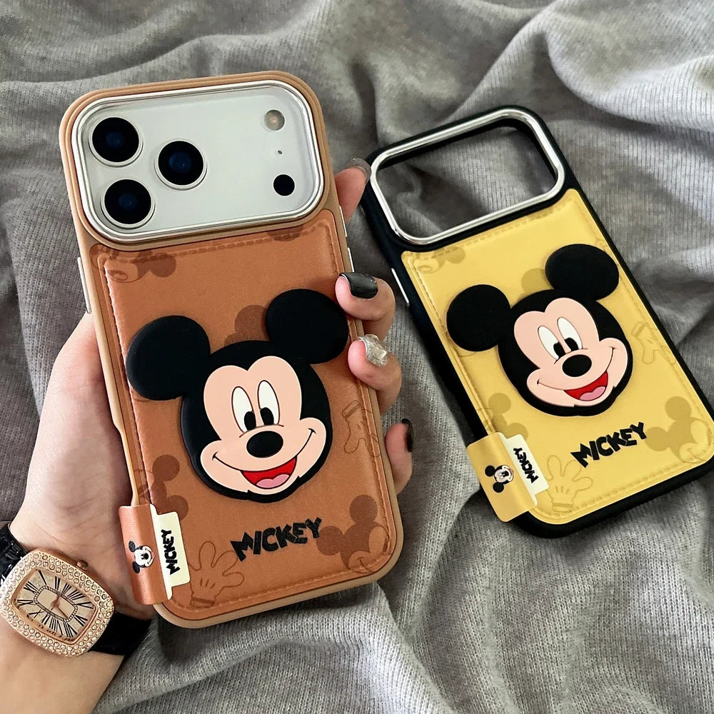 Disney Mickey Mouse Leather Phone Case For iPhone