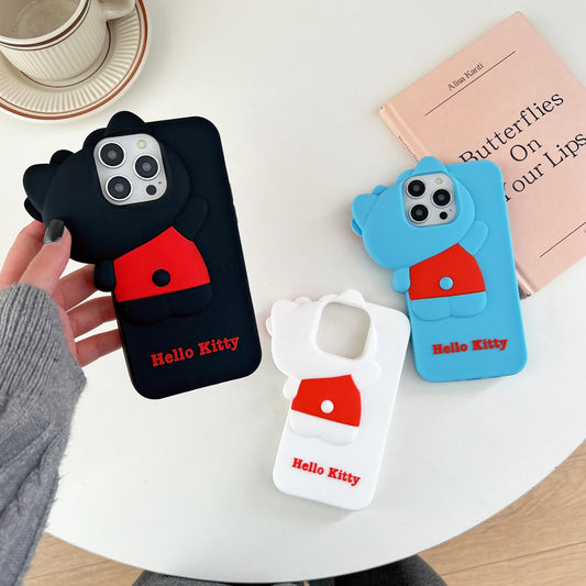 Cute Cartoon Hide and Seek Hello Kitty Phone Case