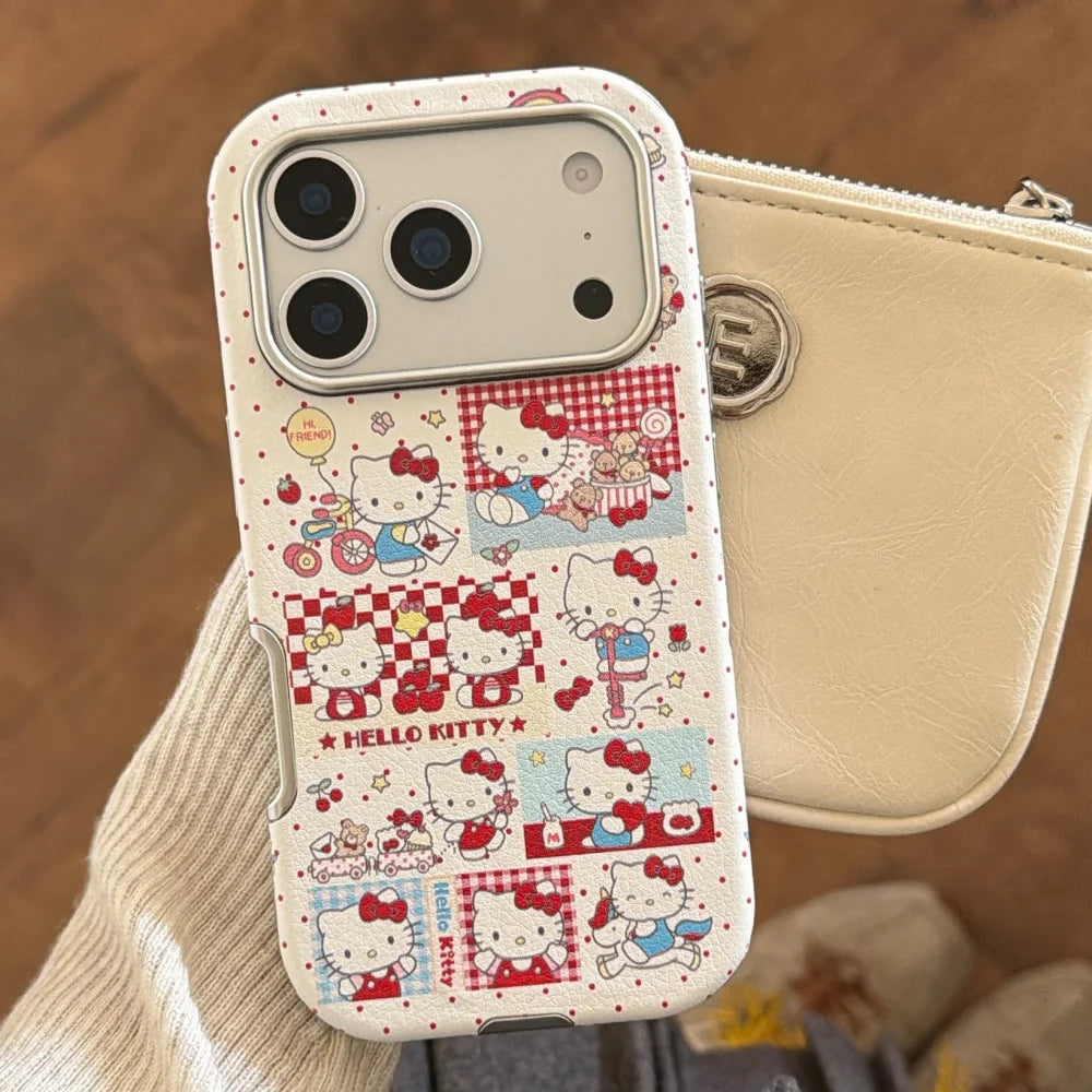 Sticker Wave Grid Kitty Is Suitable For Apple