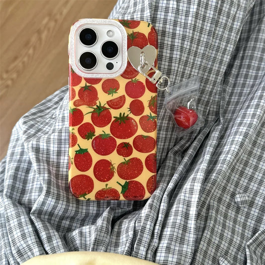 Cute Tomato Glitter Phone Case