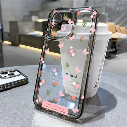 Pink Butterfly Flower Phone Case
