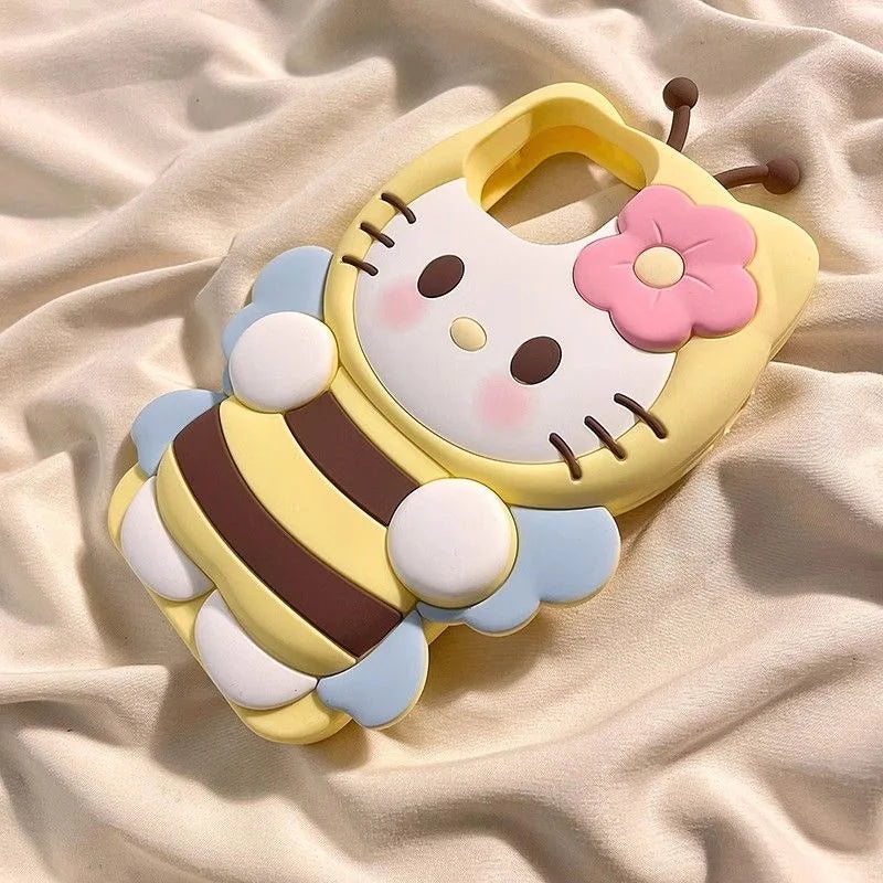 Hello Kitty Kawaii 3D Beer Cute Phone Case For iPhone