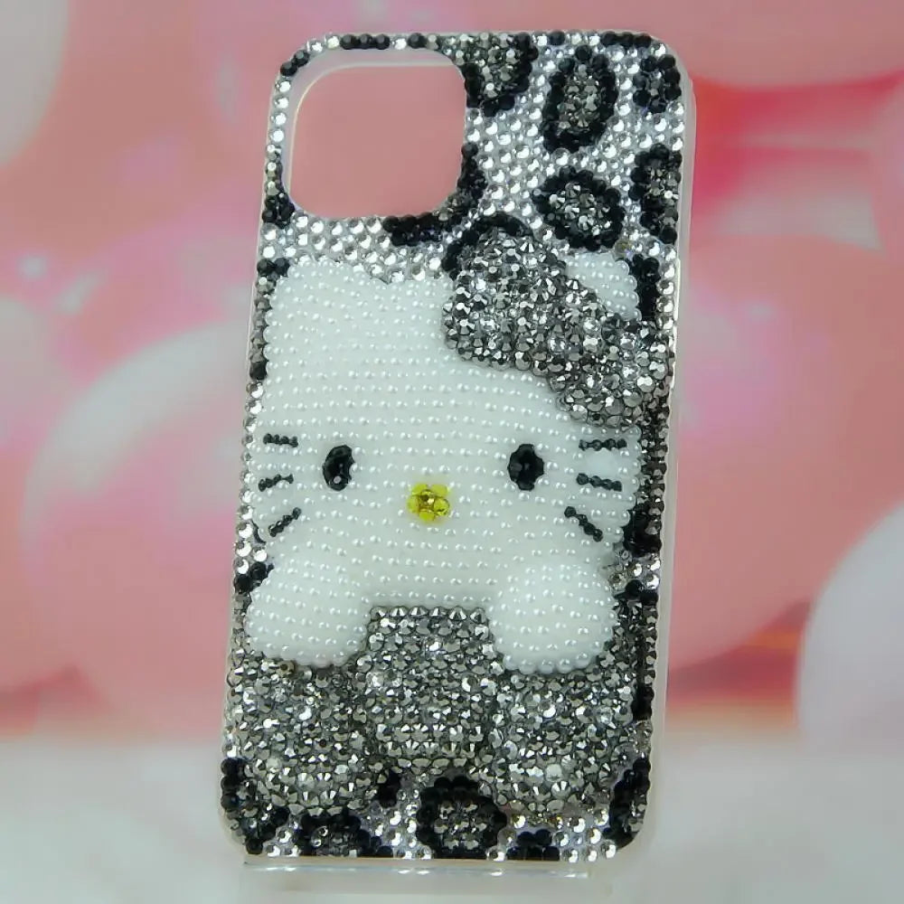 Cute Rhinestone iPhone Phone Case Sanrio Hello Kitty For iPhone