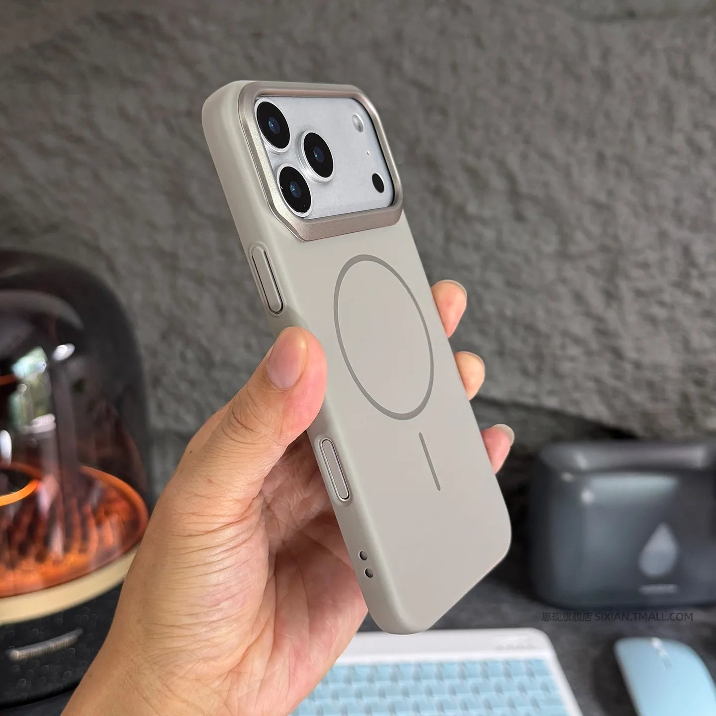 Minimalist Orange Slim Magnetic Case For iPhone