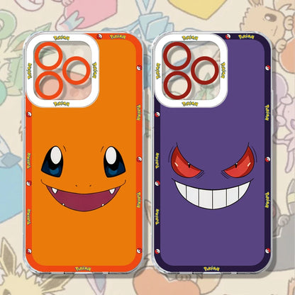 Pikachu Gengar Charmander Squirtle Cute Case For iPhone